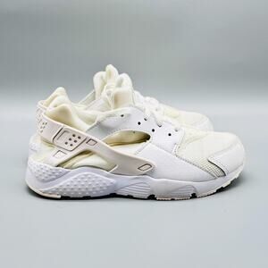 Nike Shoes Youth 1.5 White Cream Air Huarache Low Top Lace Up Athletic Sneakers